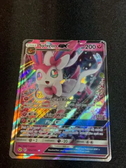 Sylveon GX Full Alt Art Holo Pokemon Yellow A Alternate - 92a/145 - Image 1