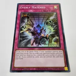 Evenly Matched - SDBT-EN038 - LP+ - 1st Ed - Super Rare - Yugioh - Image 2