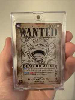ONE PIECE #OP05-119 Monkey D. Luffy WANTED POSTER SUPER RARE - Image 3