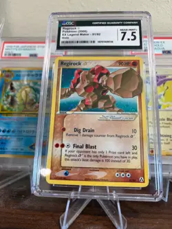 Gold Star Regirock Legend Maker Holo - 91/92 - CGC 7.5 - Image 4