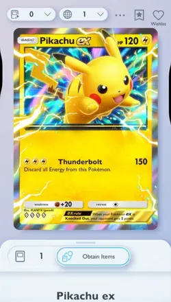 Pokemon TCG Pocket | Shining Revelry | Pikachu Ex | 4 Diamond | DIGITAL CARD - Image 1
