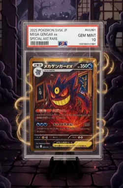 Pokemon Card M Gengar EX Special Art Rare fan Art. - Image 1