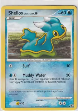 Pokemon Card Majestic Tomorrow No. 73/100 Shellos English - Image 1