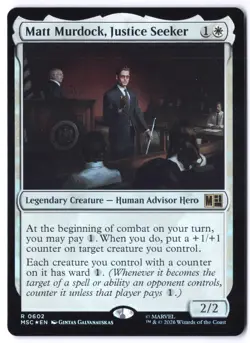 Matt Murdock, Justice Seeker MSC 602 Magic: The Gathering Foil R NM - Image 1