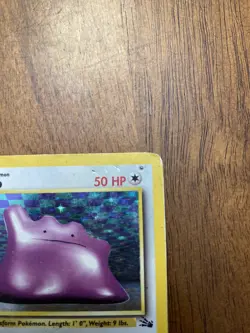 Ditto 3/62 Holo Rare Fossil Set Pokemon Card- DMG (See Description) - Image 4