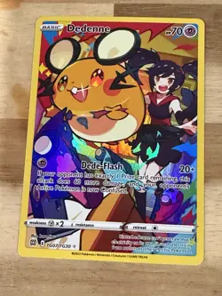 Pokemon TCG Card TG08/TG30 Dedenne Full Art Holo Rare NM/Mint - Image 1