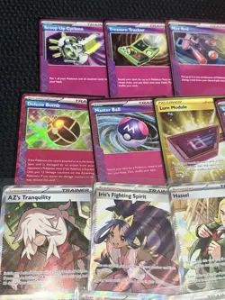 Pokemon TCG Full Art Holo Trainer Lot English item supporter 41 total - Image 2