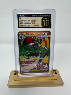 Pokemon TCG CGC Pristine 10 Mega Lucario ex 228/193 Mega Dream ex JP 2025 Holo - Image 1