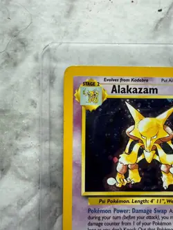 Alakazam 001/130 Base Set 2 Holo Rare Unlimited Stage 2 80 HP English - Image 4