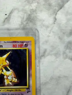 Alakazam 001/130 Base Set 2 Holo Rare Unlimited Stage 2 80 HP English - Image 5