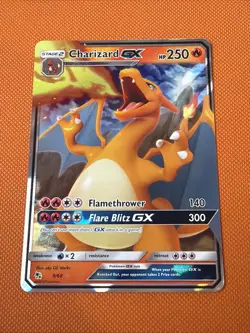 Pokemon TCG Charizard GX Hidden Fates Holo Ultra Rare Card 9/68 - Image 1