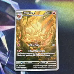 Pokemon TCG Obsidian Flames Ninetales Illustration Rare Holo Card 199/197 - Image 1