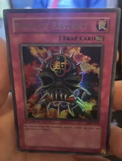 Yugioh! Mask of Restrict LON-018 Ultra Rare 1st - Image 1