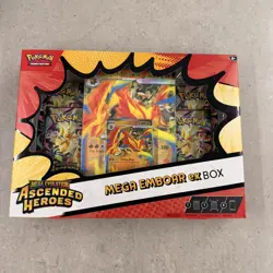 Pokemon TCG - Ascended Heroes Mega Emboar EX Box - Brand New & Sealed - Image 1