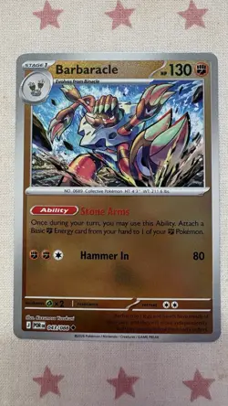 Barbaracle 043/088 Perfect Order Reverse Holo Pokemon TCG Card - Image 1