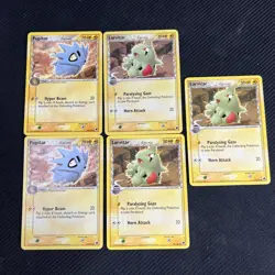 Larvitar 52/101 Pupitar 59/101 Delta Species EX Dragon Frontiers Pokemon Card 5 - Image 1