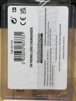 Pokemon Charmander 004/165 GameStop Exclusive Promo Stamp SEALED Reverse Holo - Image 4