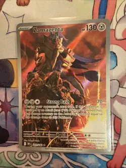 Pokemon TCG Zamazenta 201/182 Sv10: Destined Rivals Holo Illustration Rare M/NM - Image 2