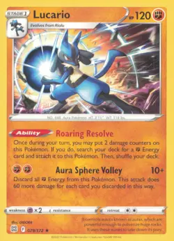 LUCARIO 79/172 PROMO DECK EXCLUSIVES POKEMON NEAR MINT - Image 1