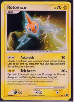 2008 POKEMON ROTOM 7/106 GREAT ENCOUNTERS- RARE -HOLO- NM - Image 1