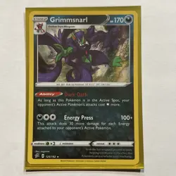 Grimmsnarl 125/192 Holo Rare Pokemon Rebel Clash LP - Image 1