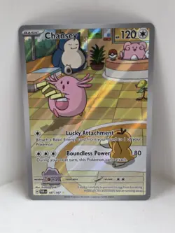 Pokemon TCG Chansey 187/167 Illustration Rare Holo Sv06 Twilight Masquerade - Image 1