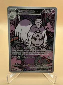 Houndstone Pokemon ENG ME01: Mega Evolution 145/132 Holo Illustration Rare (NM) - Image 1
