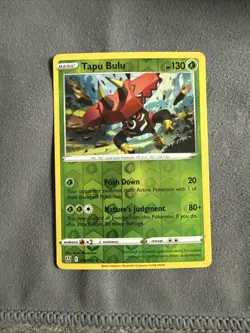 016/163Tapu Bulu Rare Reverse Holo Battle Styles Pokemon TCG Card Sword Shield - Image 1