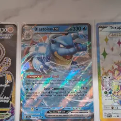 Pokemon TCG 7-Card Holo Full Art Lot Glaceon ex Urshifu VMAX Blastoise - Image 4