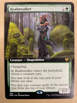 MTG 1x EXTENDED ART Realmwalker # 366 Kaldheim Magic the Gathering Card x1 NM - Image 1