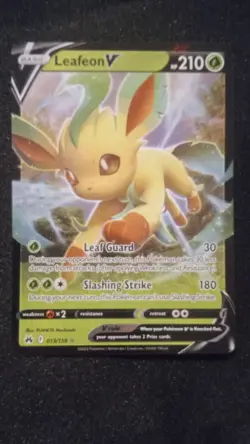Pokemon Leafeon V Holo Ultra Rare 210 HP 013/159 SWSH Crown Zenith English - Image 1