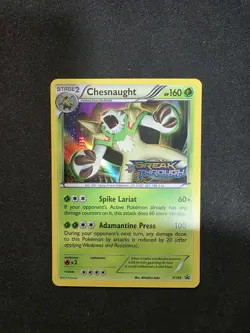 CHESNAUGHT - XY68 - PRE RELEASE STAMP PROMO - BREAK THROUGH - POKEMON CARD - Image 1