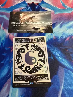 Island Foil Secret Lair Alien 889 0889 Bonus Card - Image 1