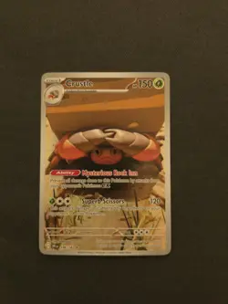 Pokemon TCG Destined Rivals Crustle Illustration Rare Card 186/182 Mint - Image 1