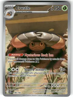 Crustle 186/182 Illustration Rare Destined Rivals Pokemon Near Mint - Image 1