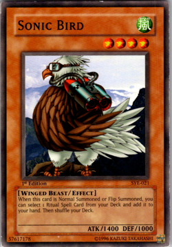 Sonic Bird - SYE-021 - Common 1st Edition Yugioh - Image 1