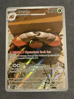 Pokemon TCG Crustle 186/182 Destined Rivals Illustration Rare Pack Fresh - Image 1