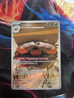 Pokemon TCG Crustle 186/182 Illustration Rare Destined Rivals (NM) - Image 1