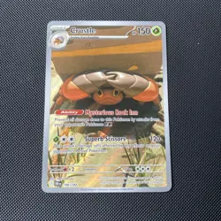 Pokemon TCG Destined Rivals Crustle Card 186/182 Illustration Rare - Image 1