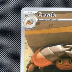 Pokemon TCG Destined Rivals Crustle Card 186/182 Illustration Rare - Image 3