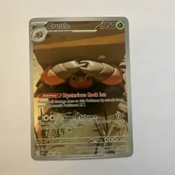 Pokemon TCG Crustle Card 186/182 Destined Rivals Illustration Rare NM Condition - Image 1