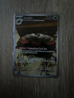 Pokemon TCG Crustle Full Art Card Destined Rivals 186/182 Illustration Rare NM - Image 1