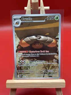 Pokemon TCG Crustle 186/182 Illustration Rare Destined Rivals (NM) - Image 1