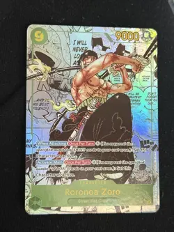 One Piece TCG Roronoa Zoro OP06-118 English Handmade Proxy - Image 1