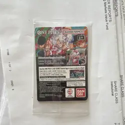 Bandai One Piece Card Game Monkey.D.Luffy US VOYAGE Promo Holo Alt Art 5000 - Image 2