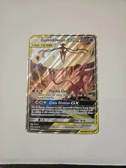 Pokemon TCG Espeon Deoxys GX SM240 Black Star Promo Jumbo Card - Image 1