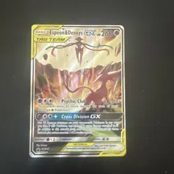 Pokemon TCG Espeon Deoxys GX SM240 Black Star Promo Card LP - Image 1