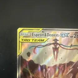Pokemon TCG Espeon Deoxys GX SM240 Black Star Promo Card LP - Image 2