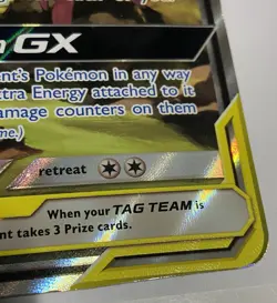Pokemon TCG Espeon & Deoxys GX Tag Team Jumbo Black Star Promo SM240 - Image 3
