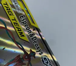 Pokemon TCG Espeon & Deoxys GX Tag Team Jumbo Black Star Promo SM240 - Image 4